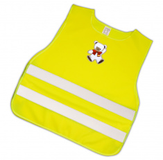 Child Reflective Safety Vest (white teddy)